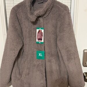 32 Degrees Teddy Jacket in Gray